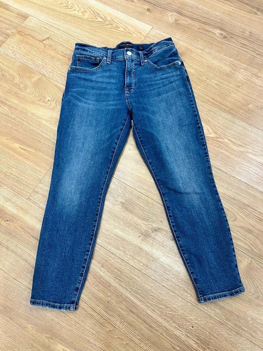 Lucky Brand Mid Rise Crop Ava Jeans Womens Size 10/30 Blue Denim Stretch Skinny